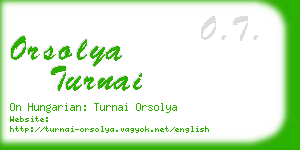 orsolya turnai business card